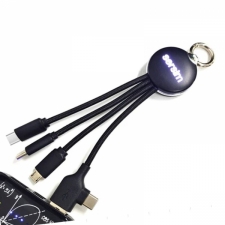 4in1 cable with illuminated logo, RXD-368