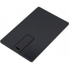 Credit card-shaped USB flash drive made of metal