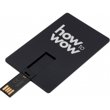 Credit card-shaped USB flash drive made of metal