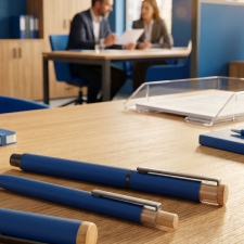 Writing set pen and rollerball pen made of recycled aluminum RAFFAELE