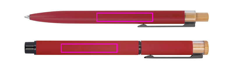 Writing set pen and rollerball pen made of recycled aluminum RAFFAELE