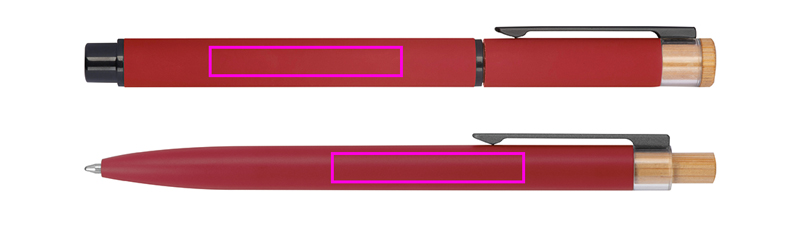 Writing set pen and rollerball pen made of recycled aluminum RAFFAELE