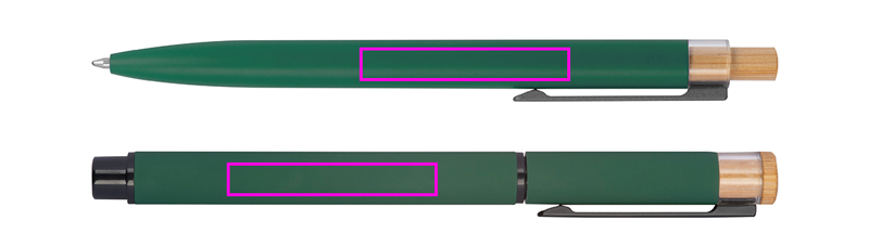 Writing set pen and rollerball pen made of recycled aluminum RAFFAELE