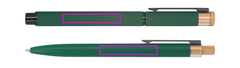 Writing set pen and rollerball pen made of recycled aluminum RAFFAELE