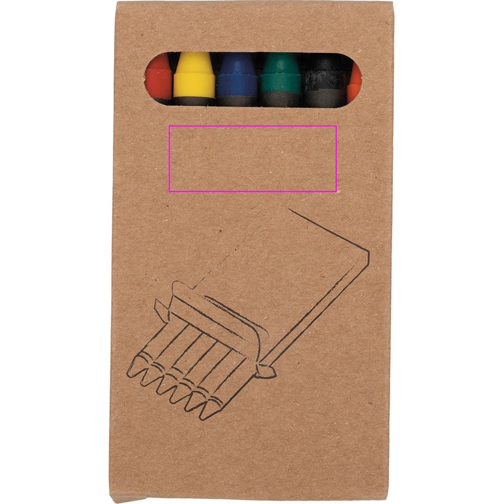 6 wax crayons AGOSTINO