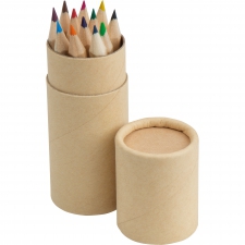 12 coloured pencils