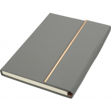 Set of A5 lined notebook and CrisMa pen made of recycled leather MAGGIE