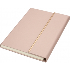 Set of A5 lined notebook and CrisMa pen made of recycled leather MAGGIE