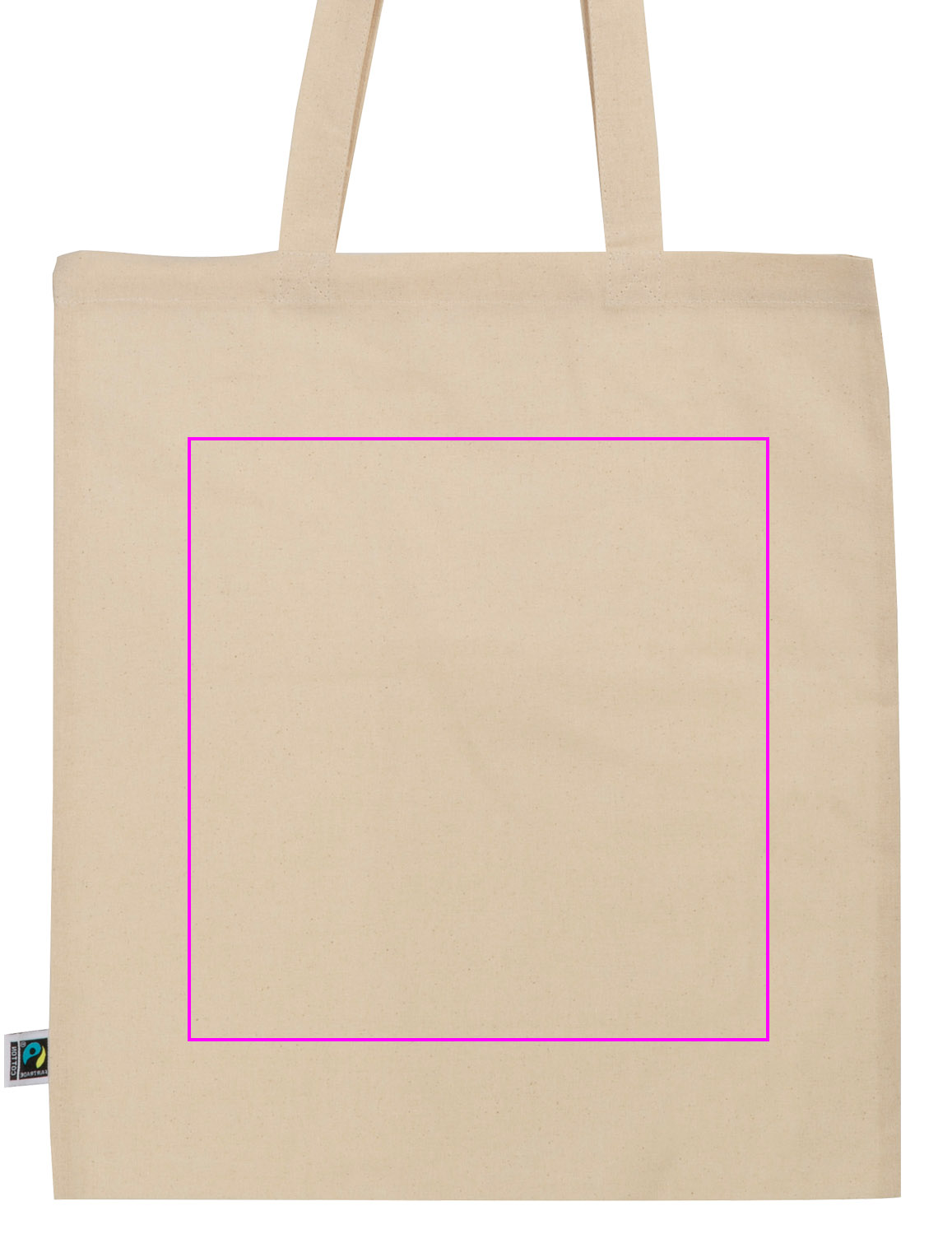 Cotton bag with long handles 140 g/m² LETIZIA