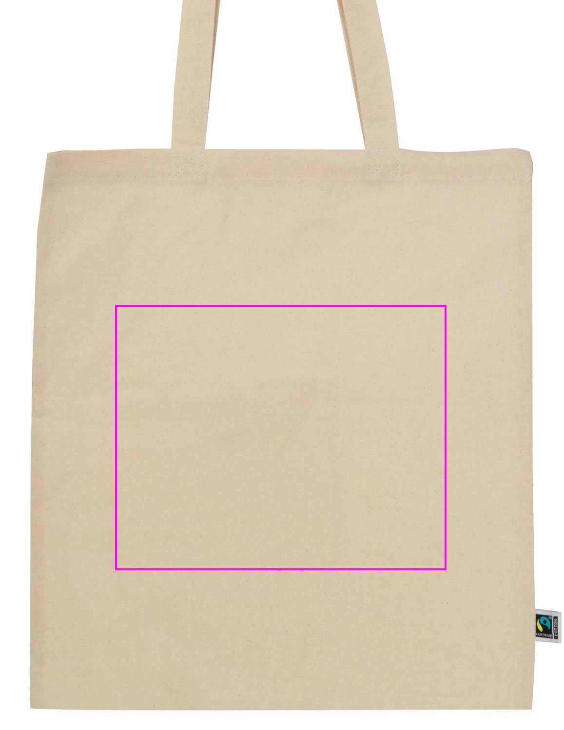 Cotton bag with long handles 140 g/m² LETIZIA