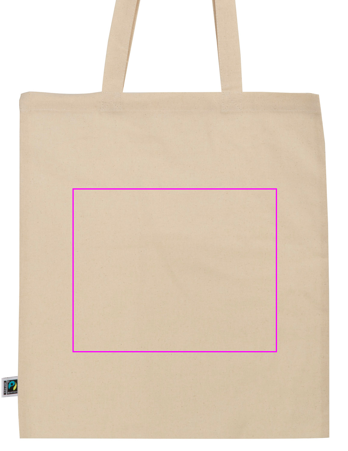 Cotton bag with long handles 140 g/m² LETIZIA
