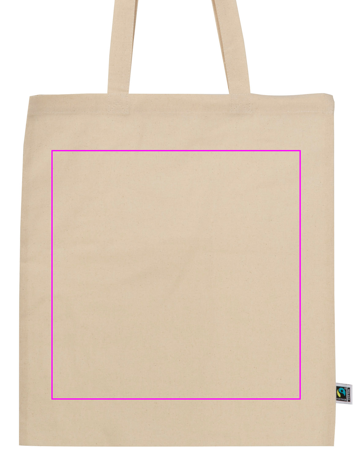 Cotton bag with long handles 140 g/m² LETIZIA