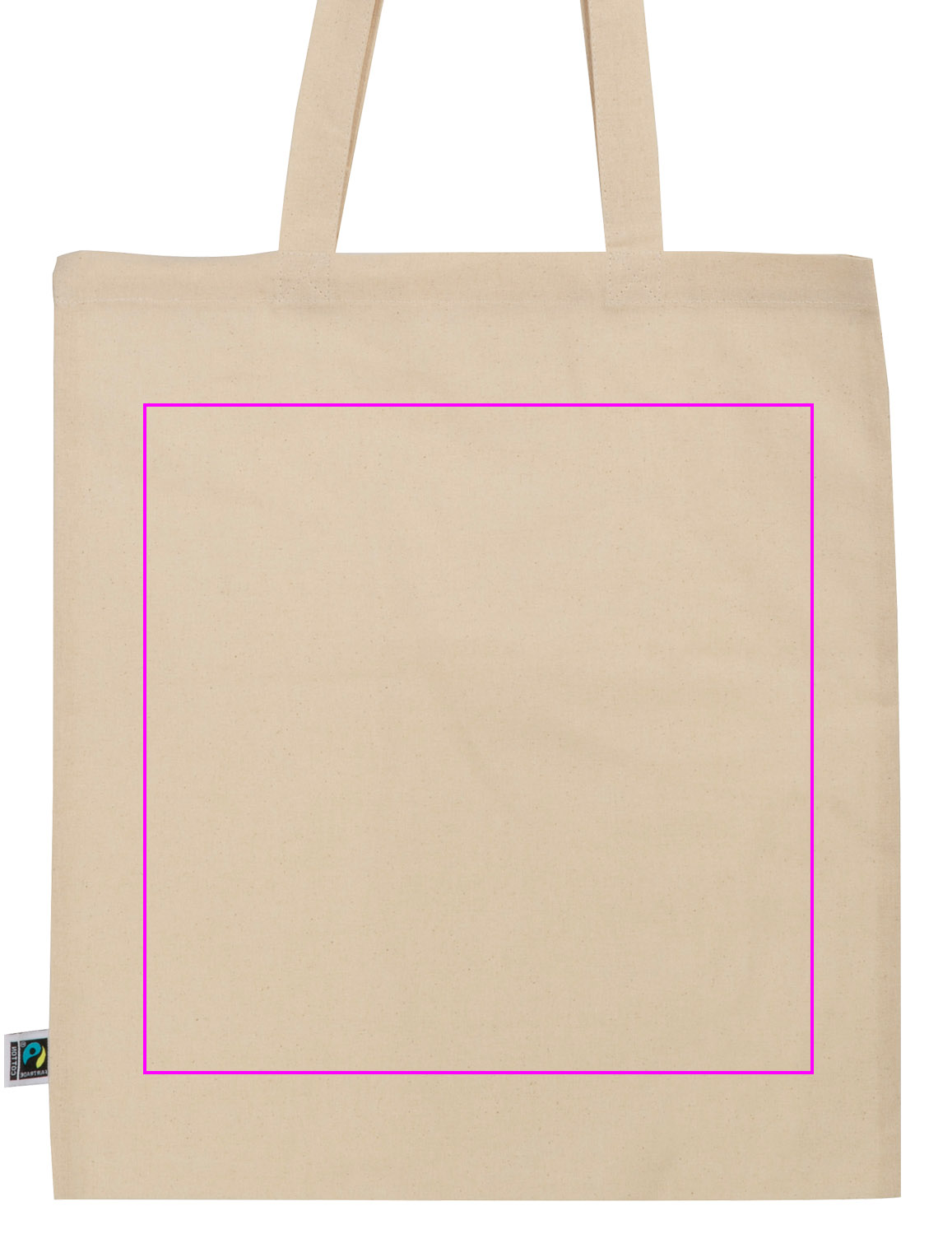 Cotton bag with long handles 140 g/m² LETIZIA