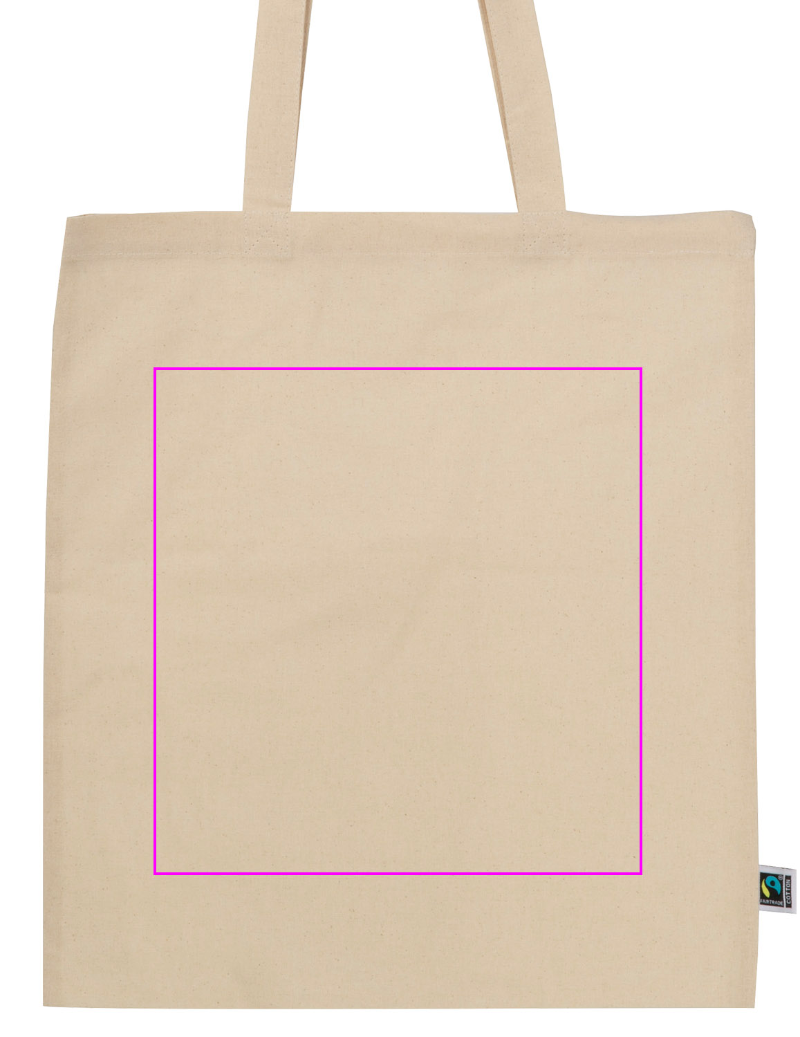 Cotton bag with long handles 140 g/m² LETIZIA
