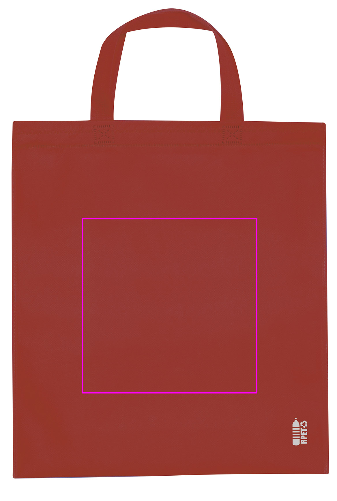 Non woven bag with short handles 80 g/m2 PELAGIA
