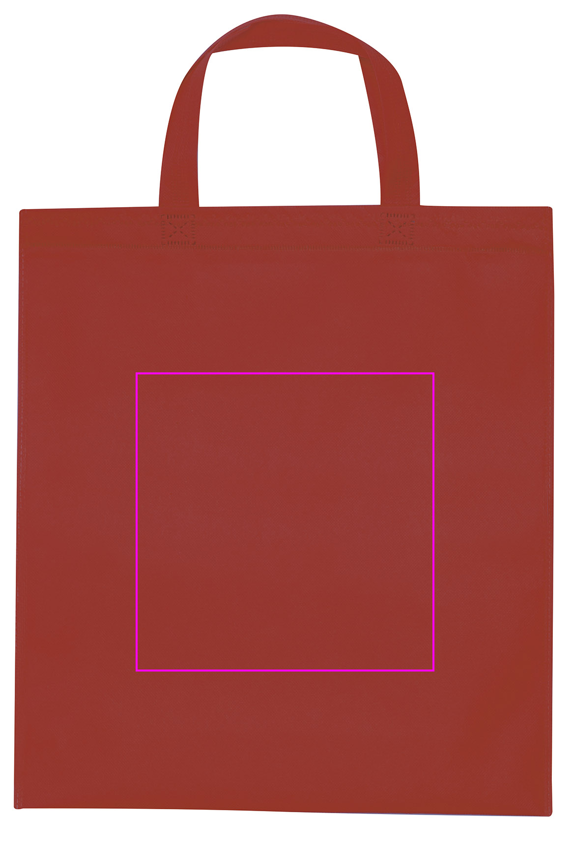 Non woven bag with short handles 80 g/m2 PELAGIA
