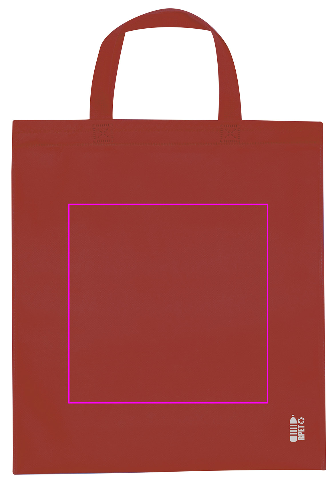 Non woven bag with short handles 80 g/m2 PELAGIA