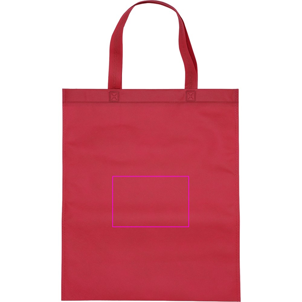 Non woven bag with short handles 80 g/m2 PELAGIA