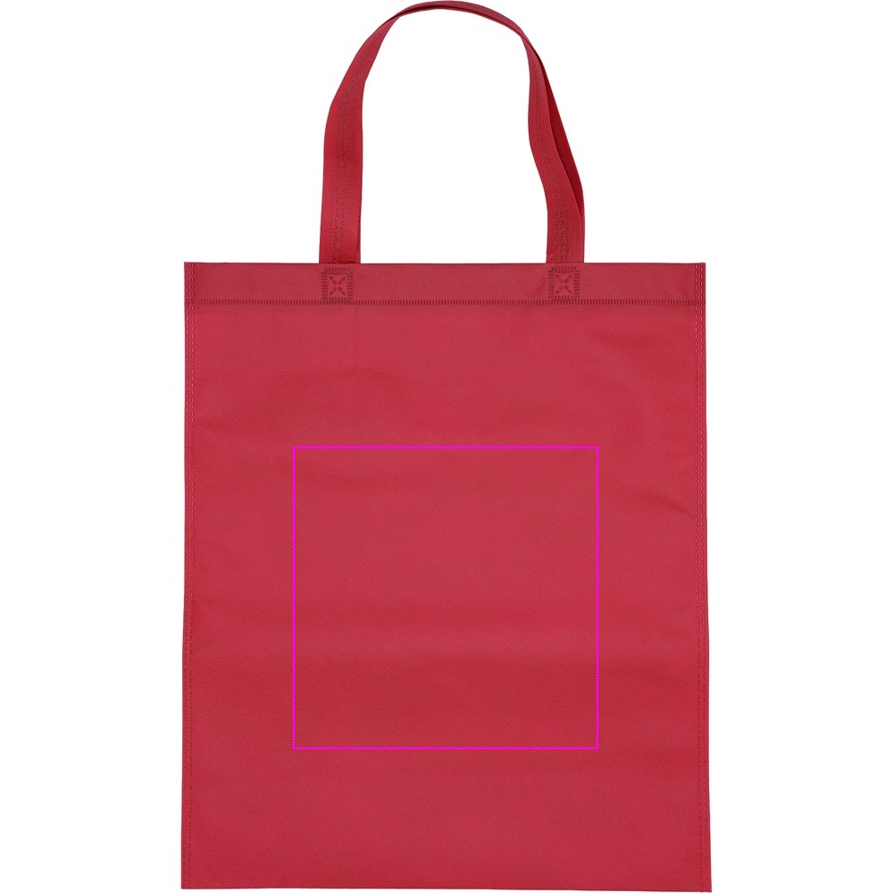 Non woven bag with short handles 80 g/m2 PELAGIA
