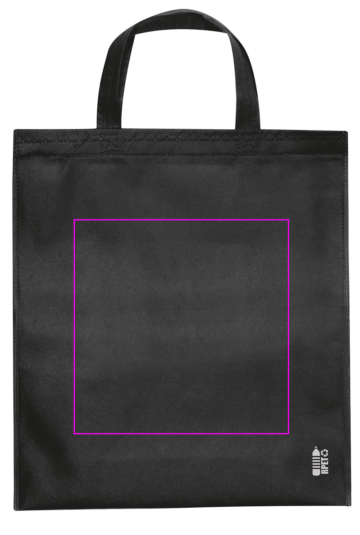 Non woven bag with short handles 80 g/m2 PELAGIA