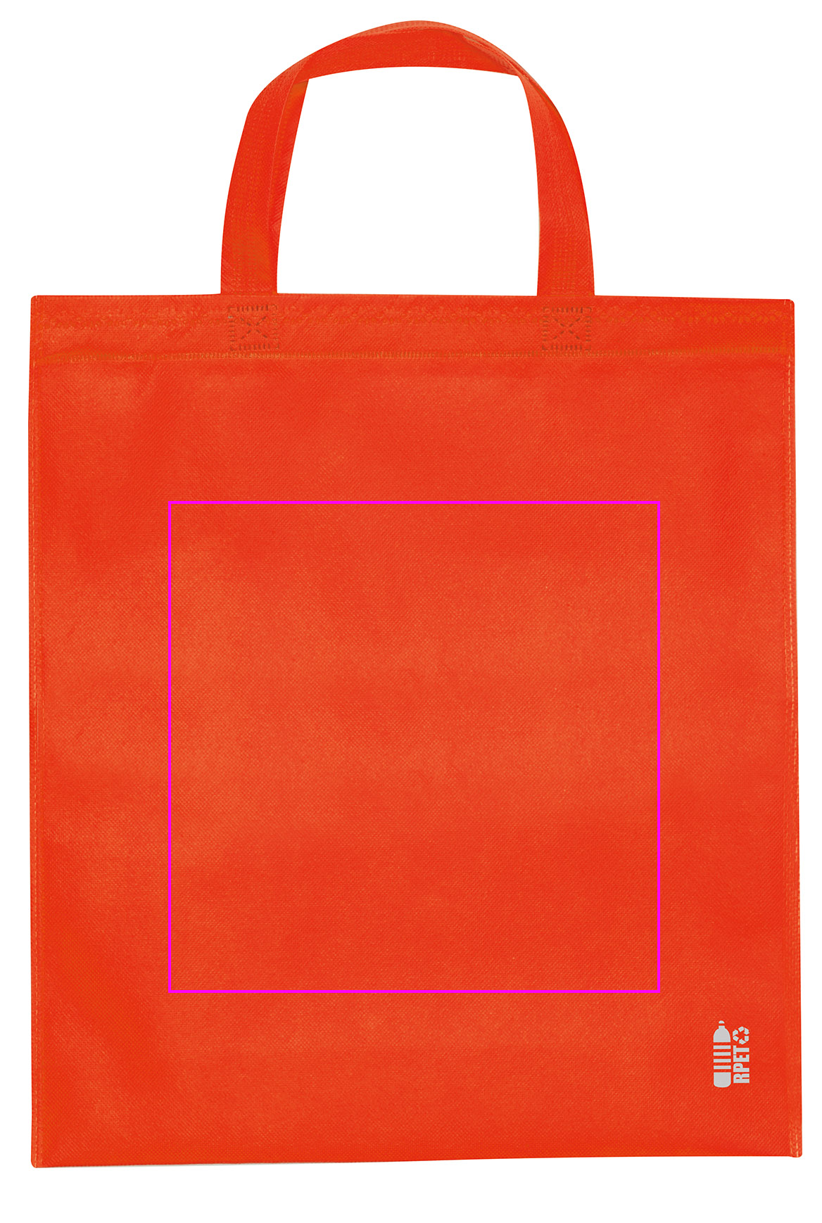 Non woven bag with short handles 80 g/m2 PELAGIA