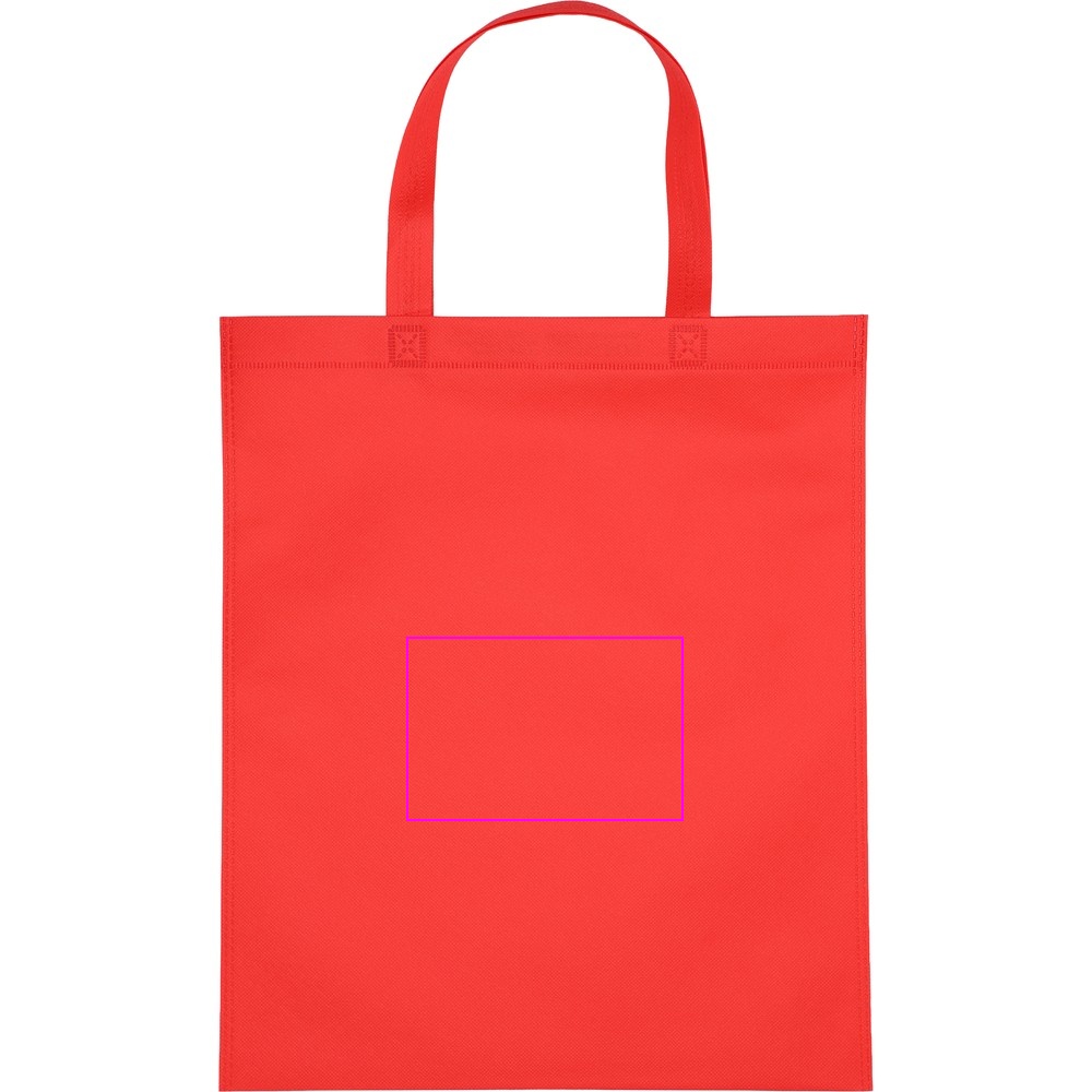Non woven bag with short handles 80 g/m2 PELAGIA