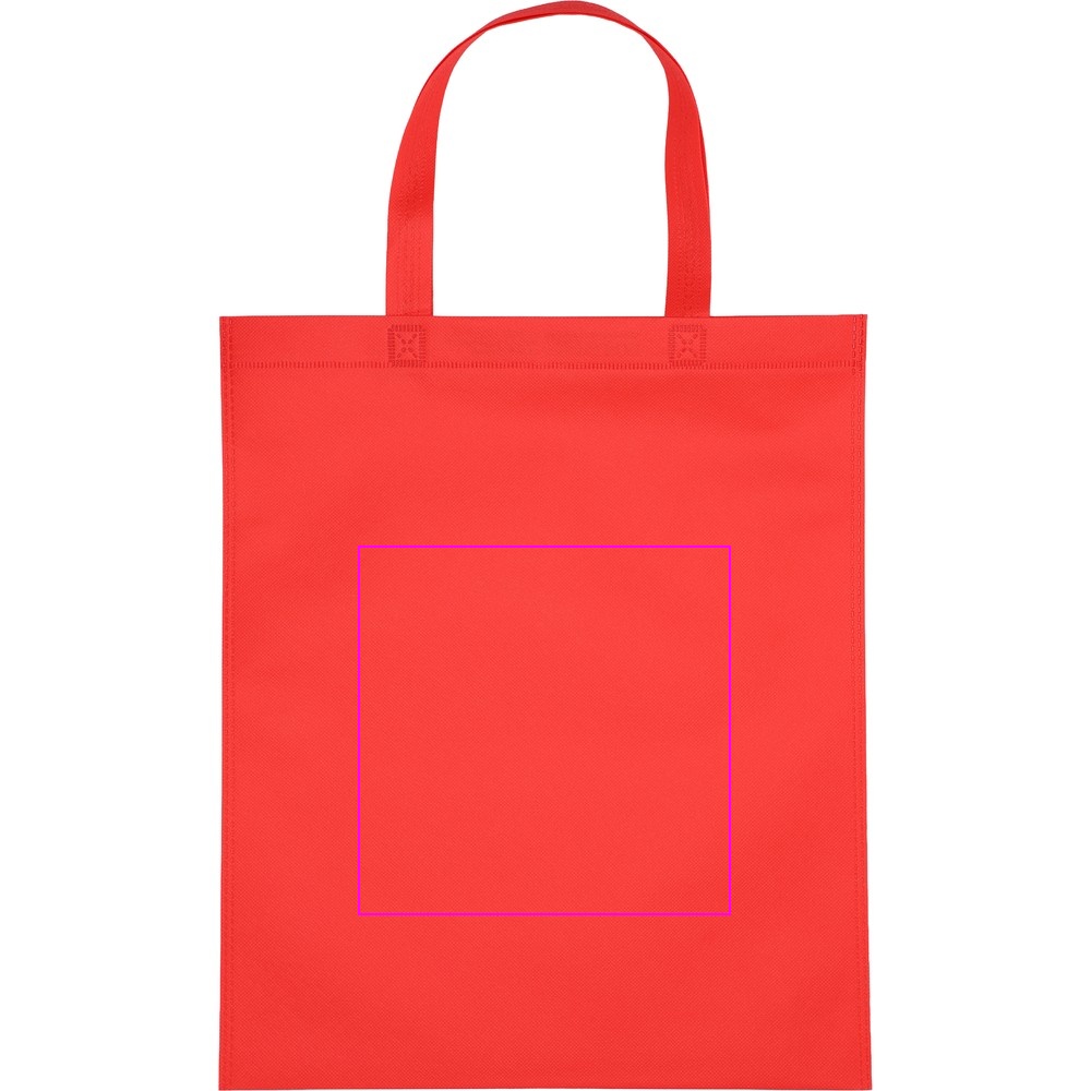 Non woven bag with short handles 80 g/m2 PELAGIA