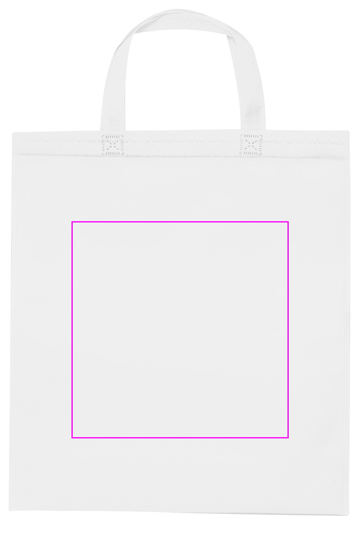 Non woven bag with short handles 80 g/m2 PELAGIA