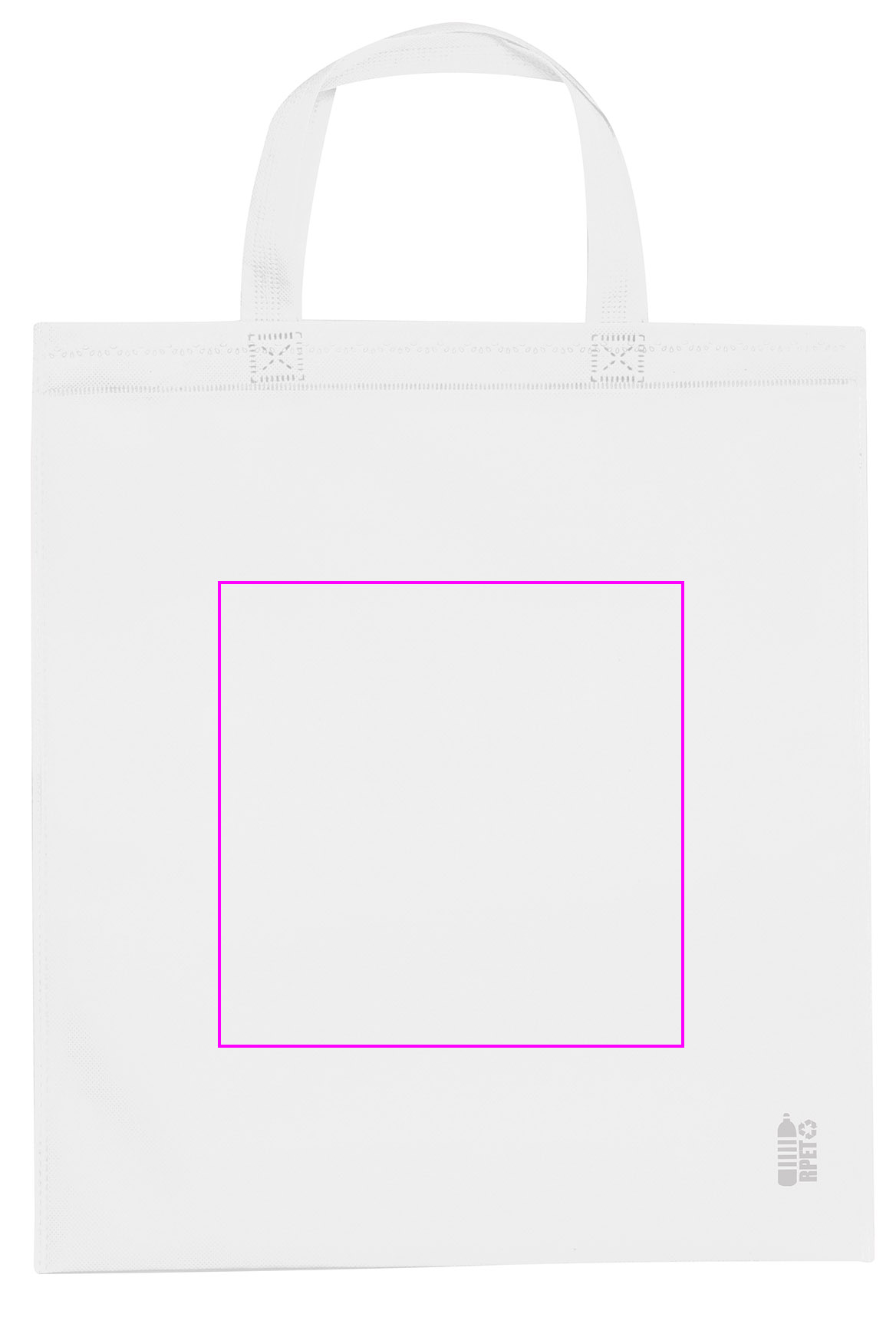 Non woven bag with short handles 80 g/m2 PELAGIA