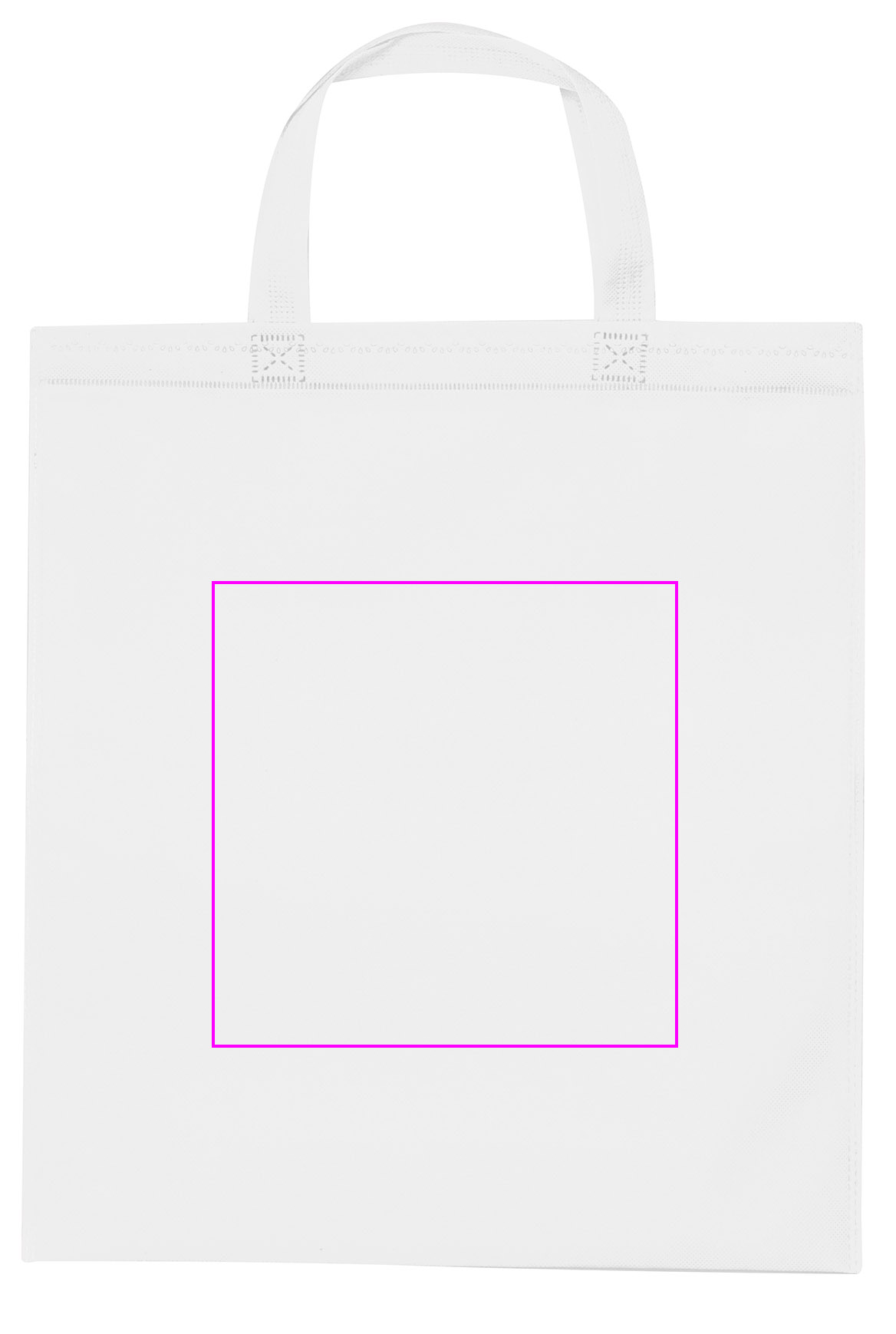 Non woven bag with short handles 80 g/m2 PELAGIA