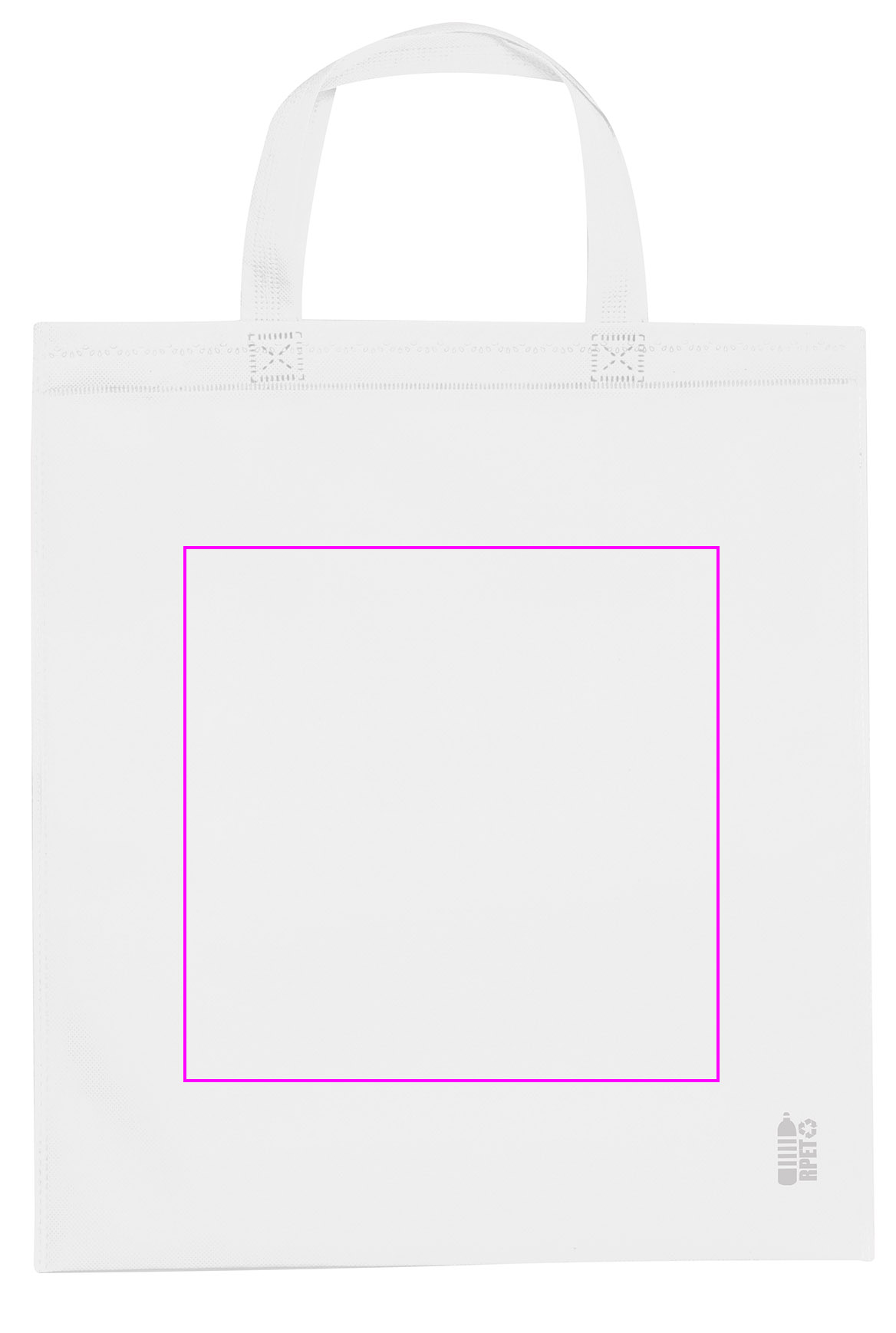 Non woven bag with short handles 80 g/m2 PELAGIA