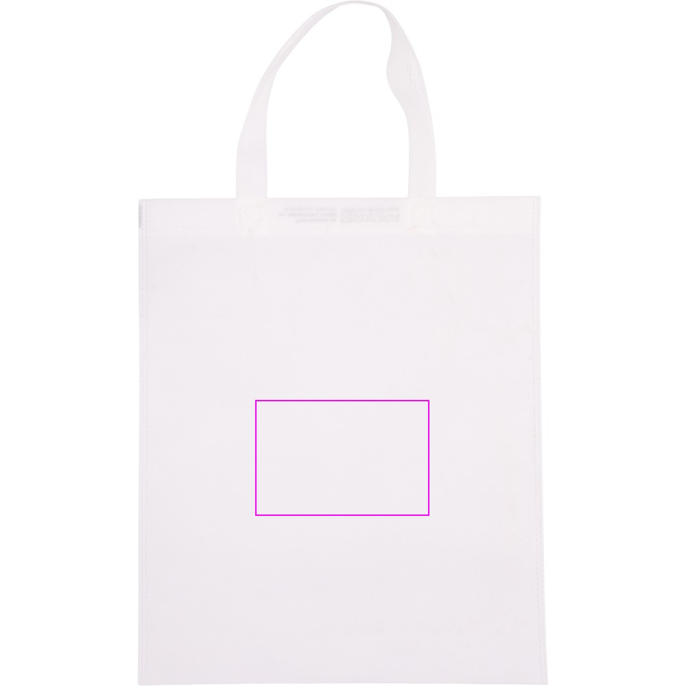 Non woven bag with short handles 80 g/m2 PELAGIA