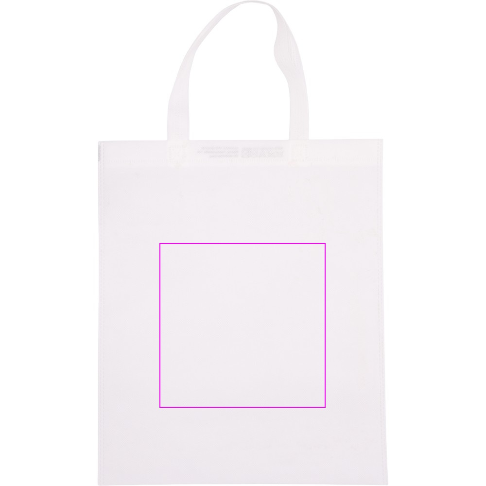 Non woven bag with short handles 80 g/m2 PELAGIA