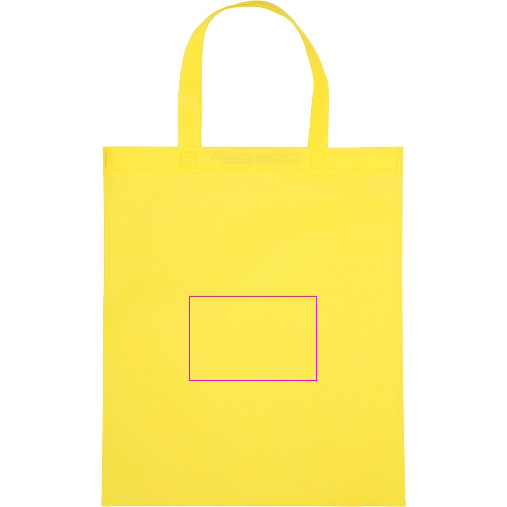 Non woven bag with short handles 80 g/m2 PELAGIA