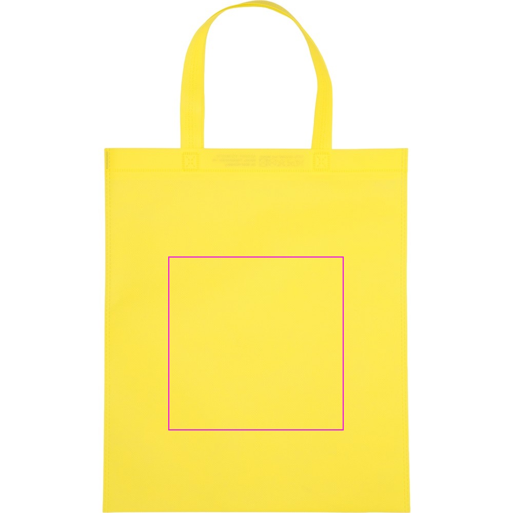 Non woven bag with short handles 80 g/m2 PELAGIA