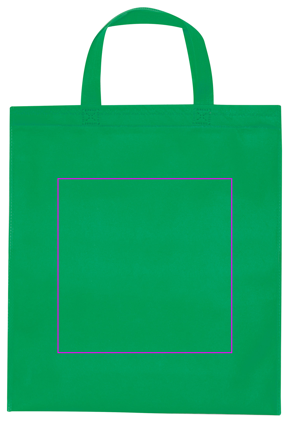 Non woven bag with short handles 80 g/m2 PELAGIA