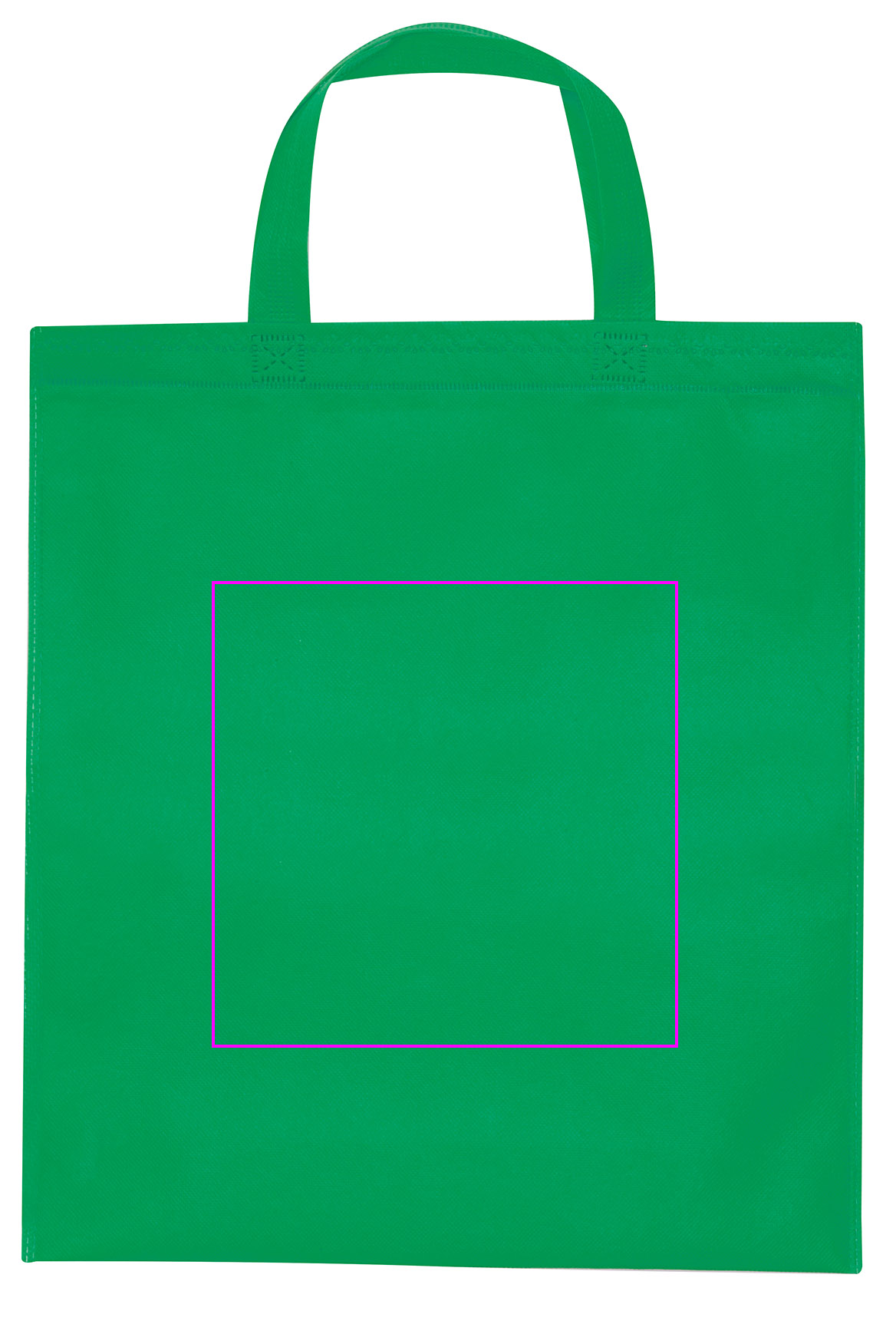 Non woven bag with short handles 80 g/m2 PELAGIA