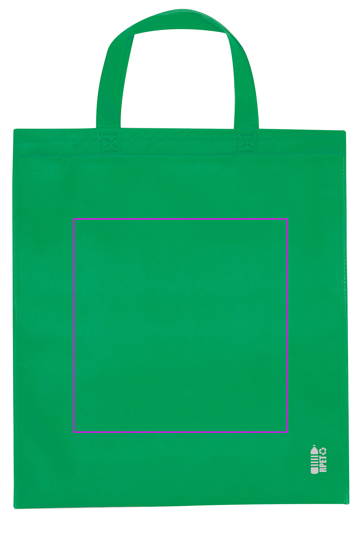 Non woven bag with short handles 80 g/m2 PELAGIA