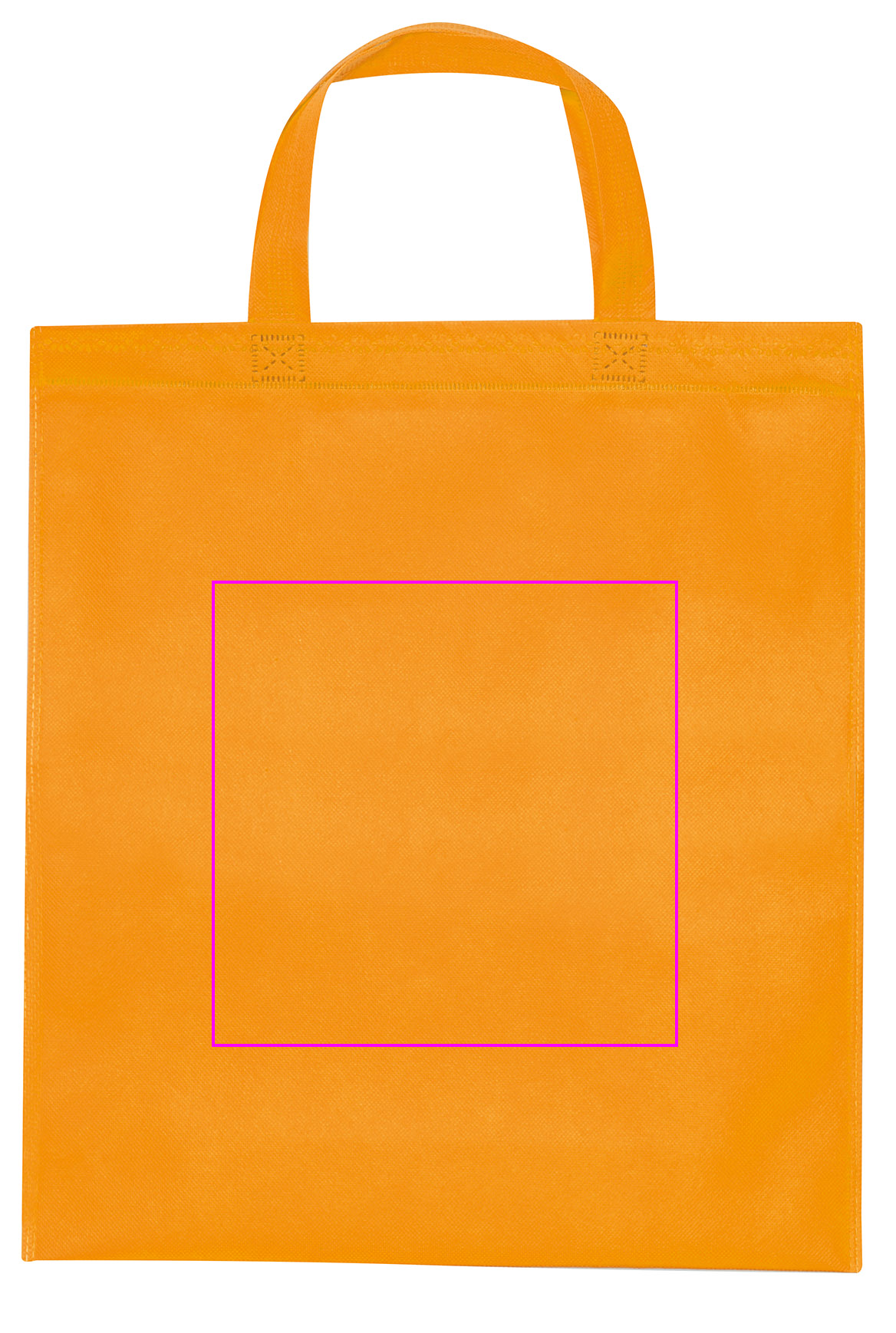 Non woven bag with short handles 80 g/m2 PELAGIA