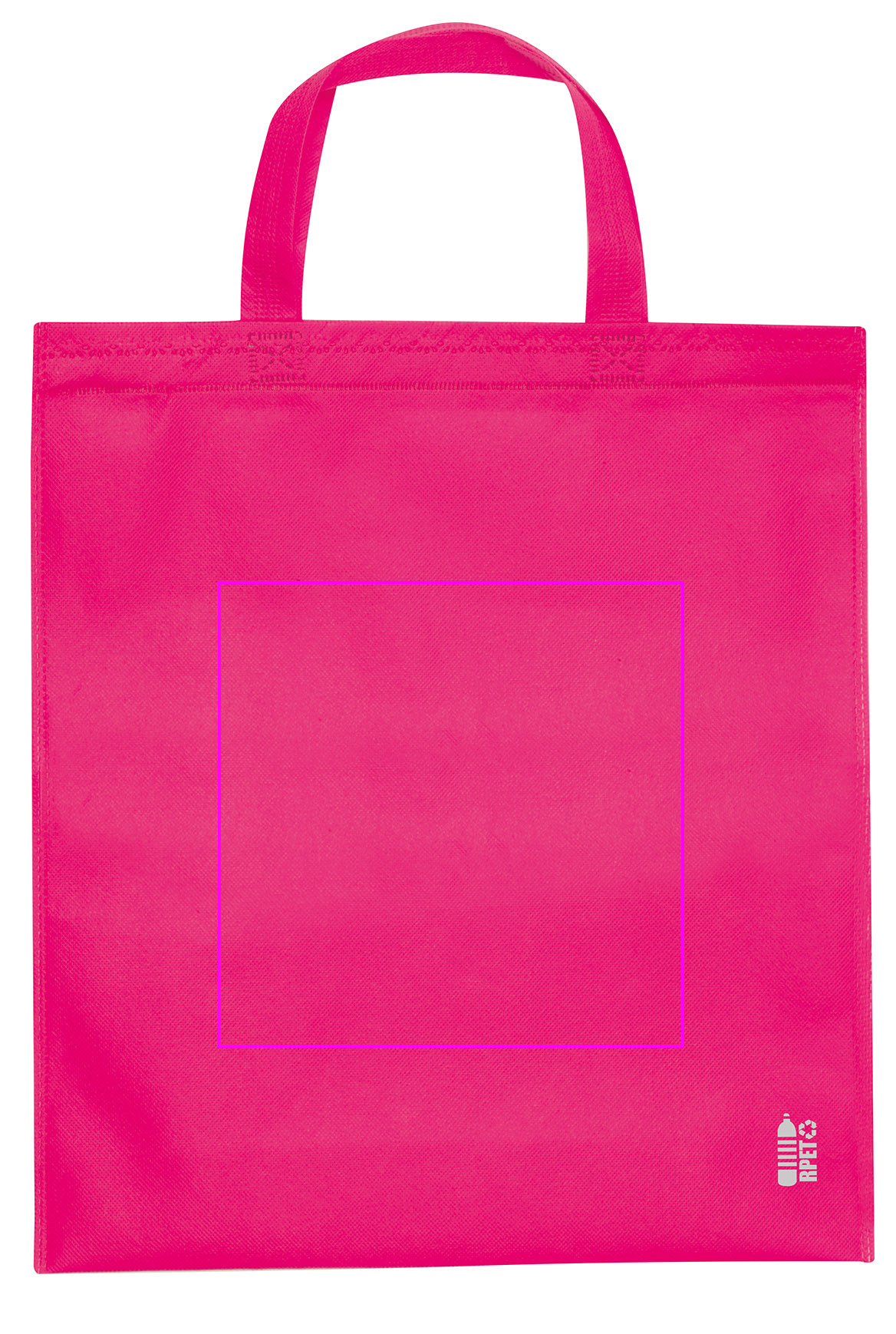 Non woven bag with short handles 80 g/m2 PELAGIA