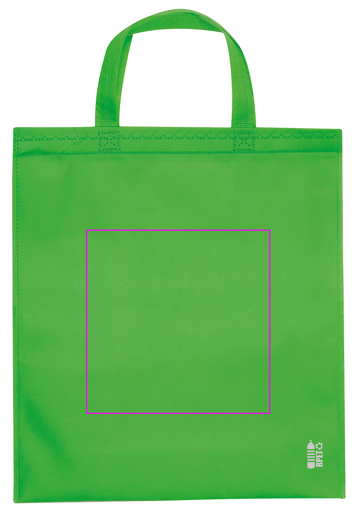 Non woven bag with short handles 80 g/m2 PELAGIA