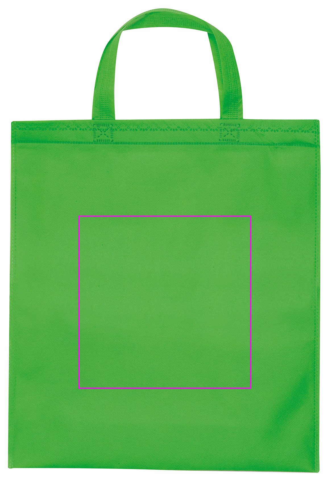 Non woven bag with short handles 80 g/m2 PELAGIA