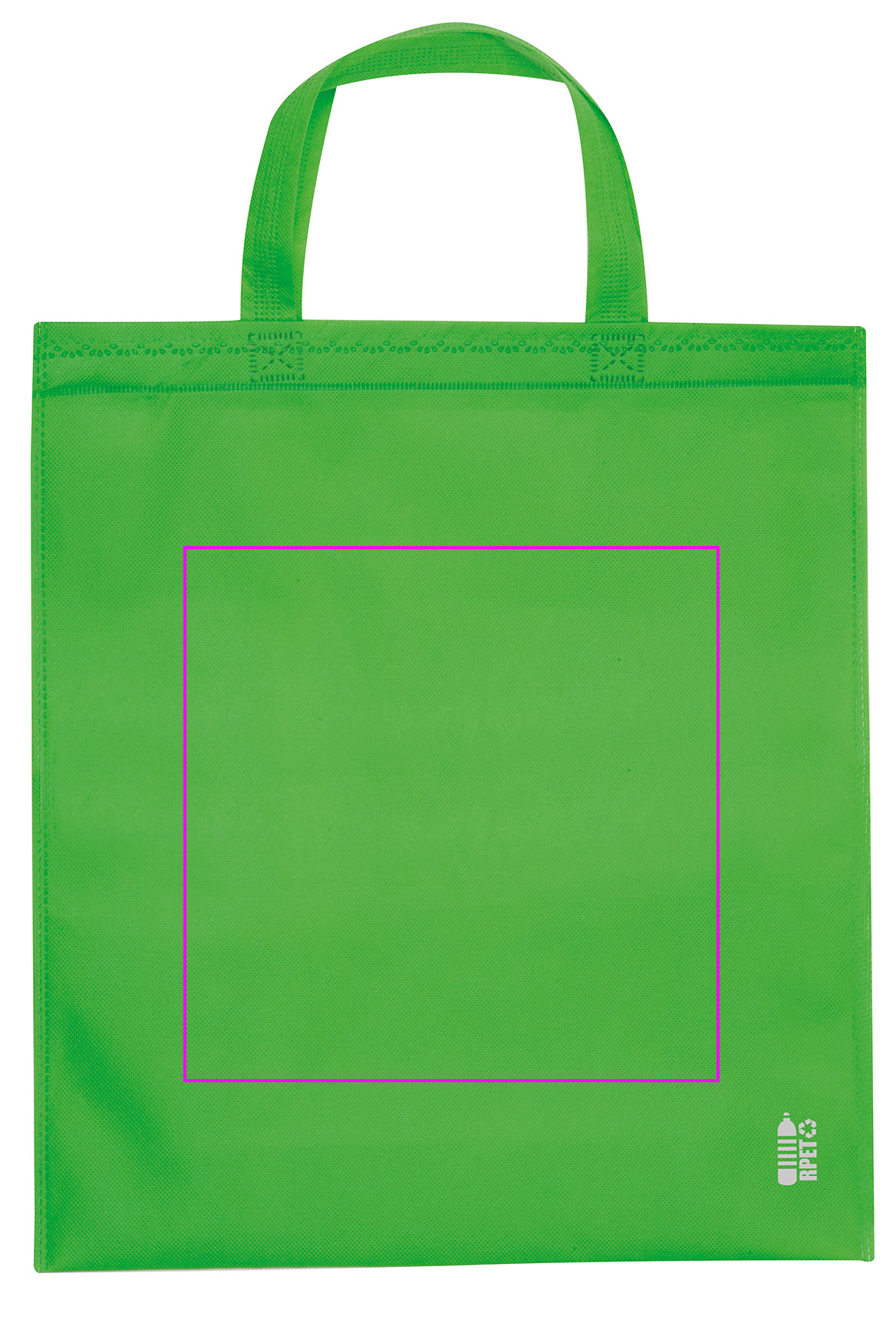 Non woven bag with short handles 80 g/m2 PELAGIA