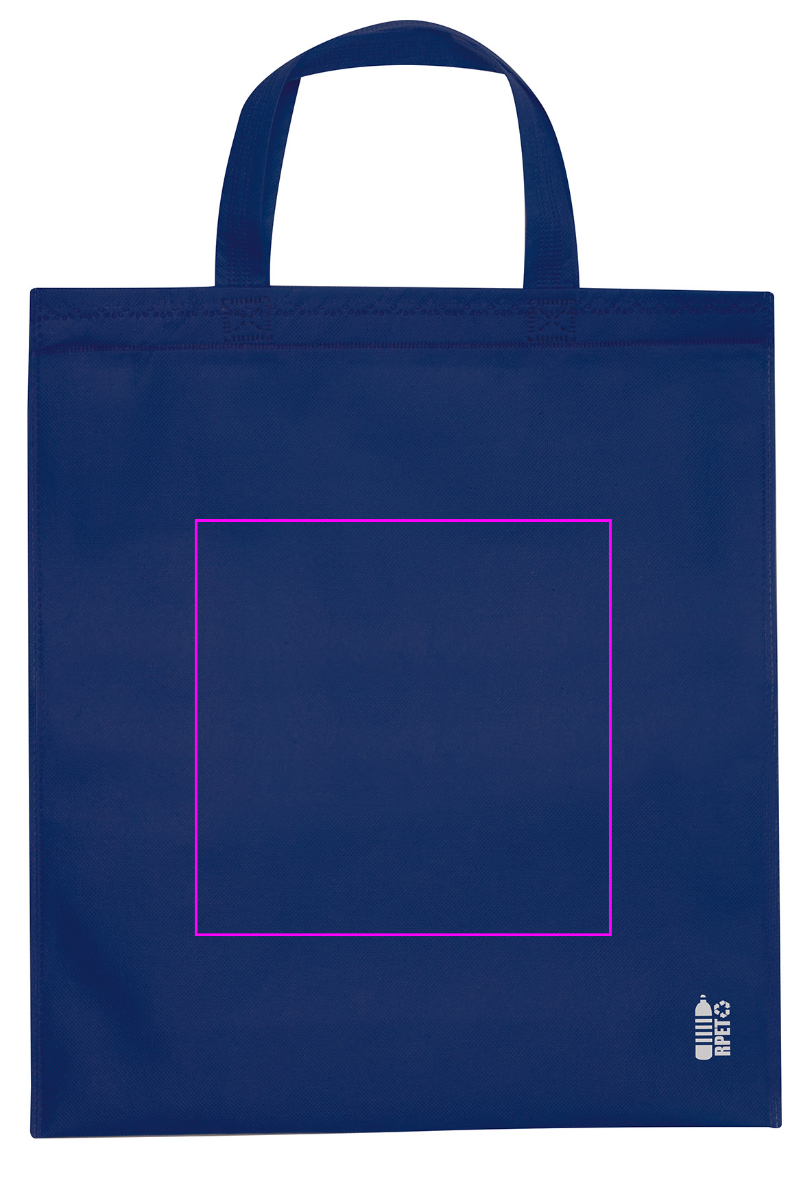 Non woven bag with short handles 80 g/m2 PELAGIA