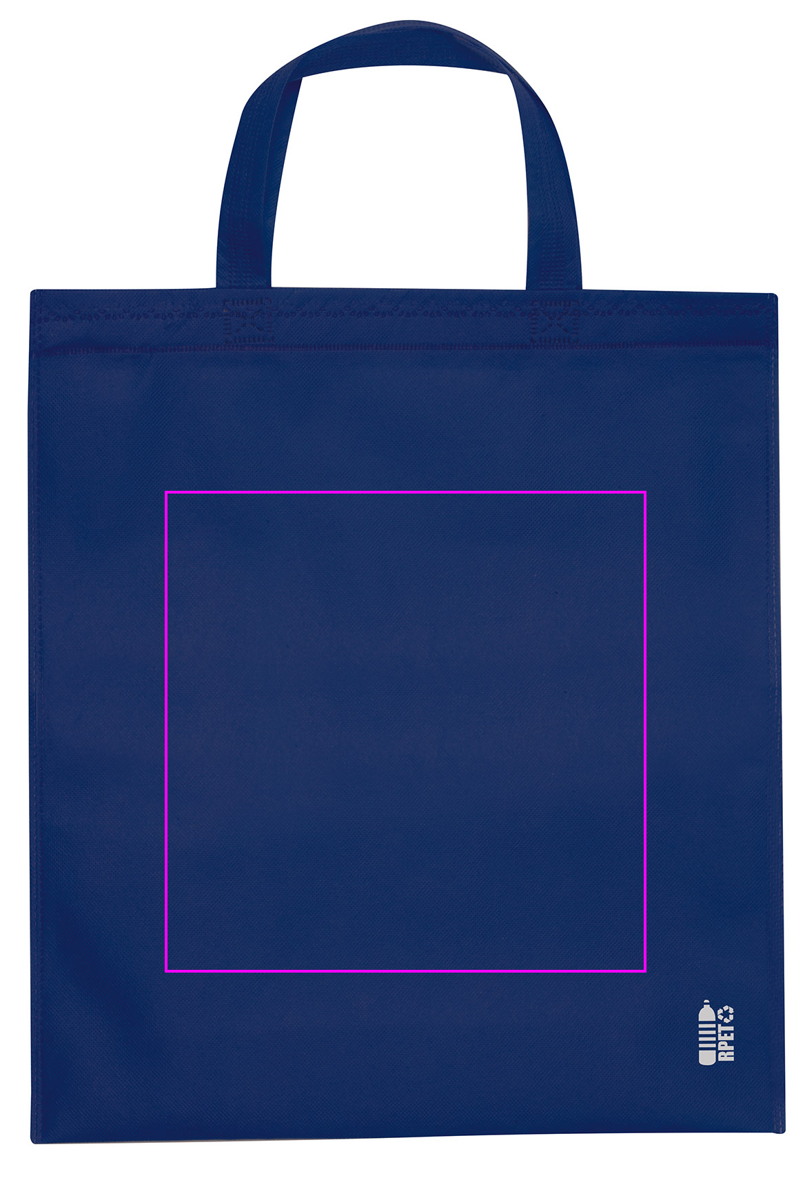 Non woven bag with short handles 80 g/m2 PELAGIA