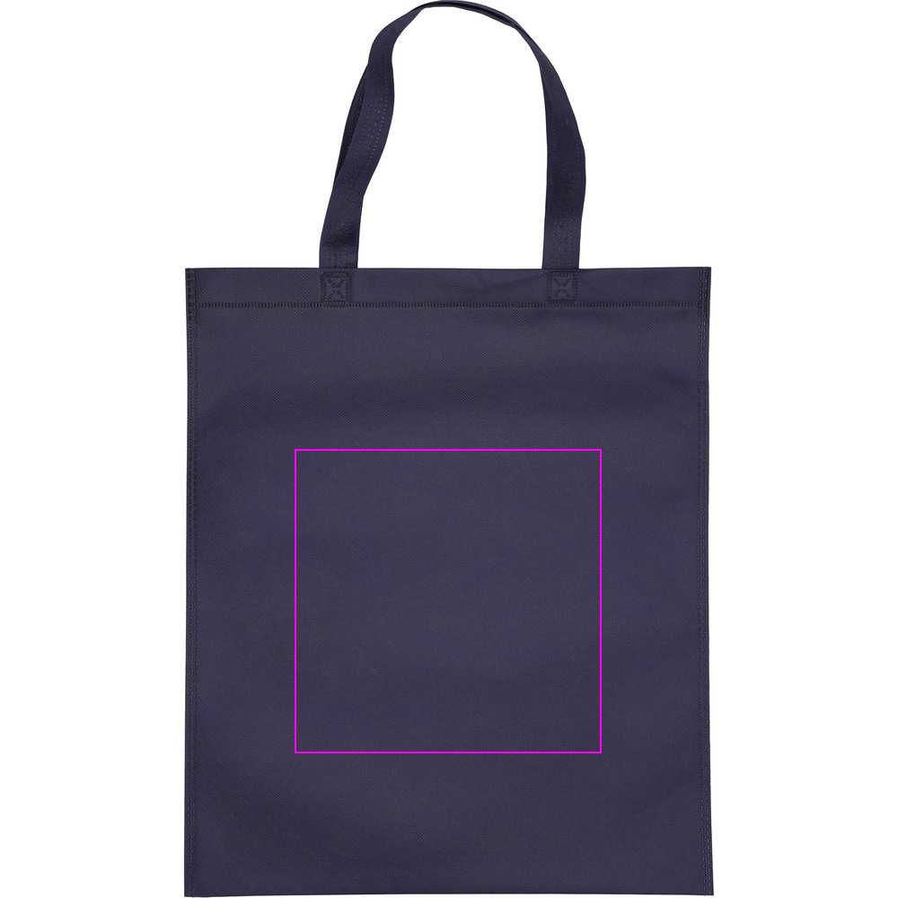 Non woven bag with short handles 80 g/m2 PELAGIA