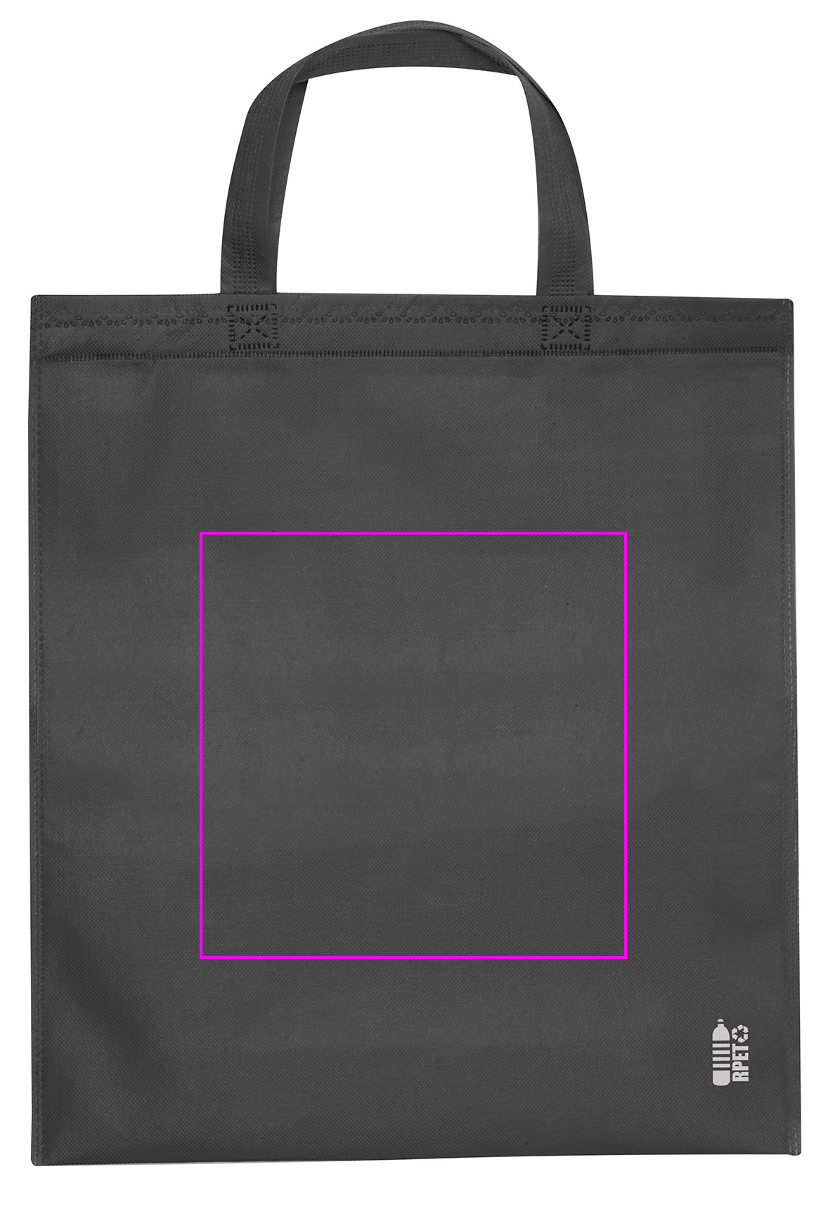 Non woven bag with short handles 80 g/m2 PELAGIA