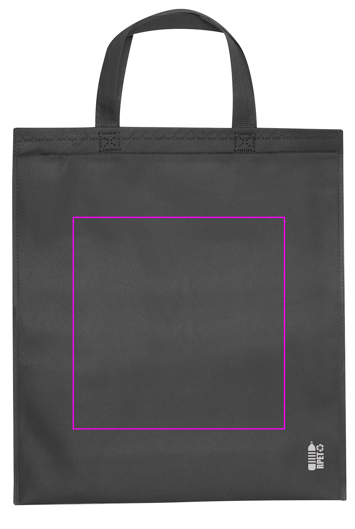Non woven bag with short handles 80 g/m2 PELAGIA