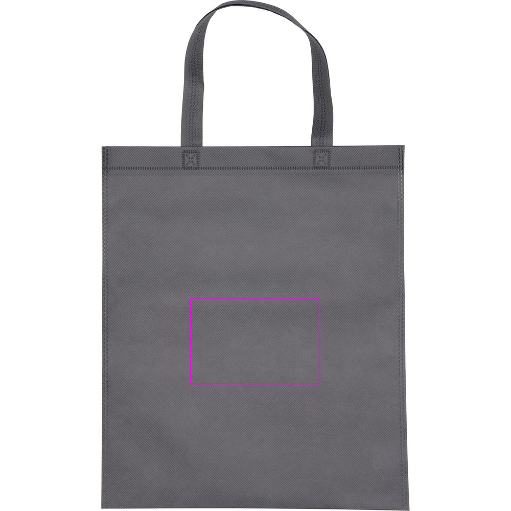 Non woven bag with short handles 80 g/m2 PELAGIA