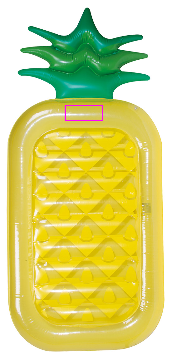 Inflatable mattress - pineapple TEKLA